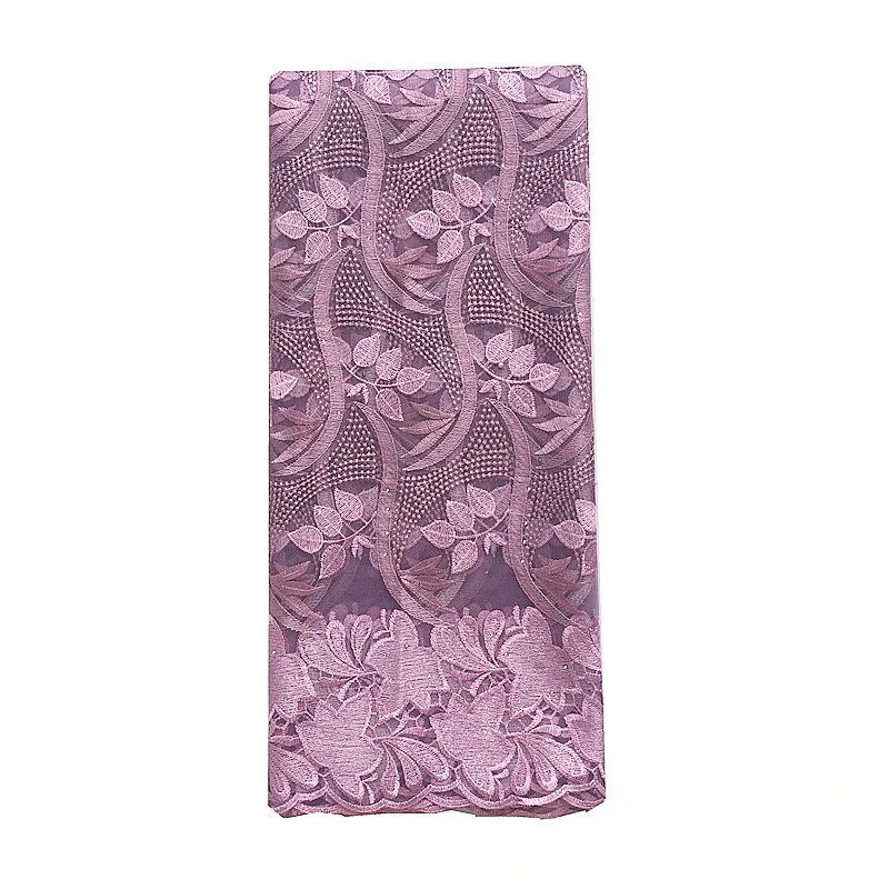 High Quality 2019 African French Net Lace Fabric Lilac Embroidered Nigerian Lace Fabric 5Yards Guipure Cord Lace With Stones
High Quality 2019 African French Net Lace Fabric Lilac Embroidered Nigerian Lace Fabric 5Yards Guipure Cord Lace With Stones