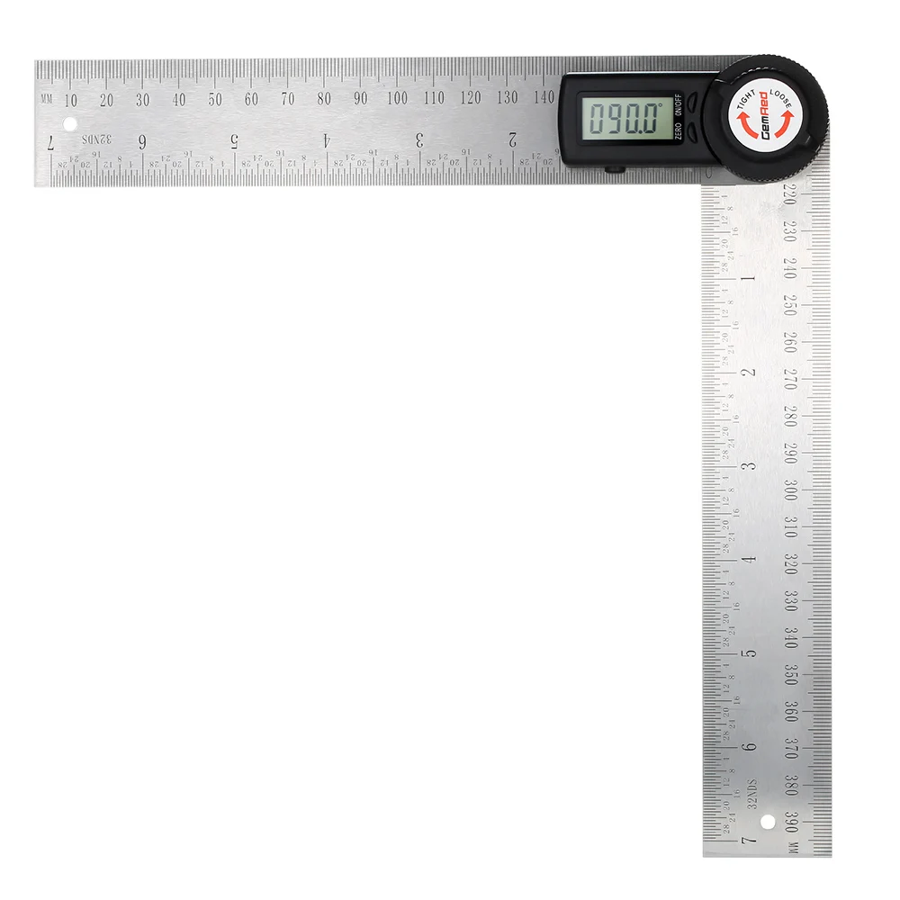 GemRed 2-in-1 Digital Angle Rule Goniometer Angle Gauge Stainless Steel Angle Finder Clinometer Digital Display Angle Ruler
GemRed 2-in-1 Digital Angle Rule Goniometer Angle Gauge Stainless Steel Angle Finder Clinometer Digital Display Angle Ruler