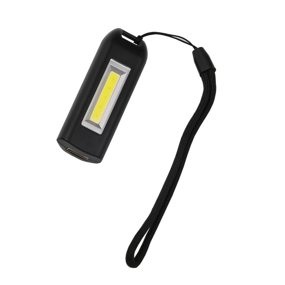 Мини COB портативный брелок для ключей с подсветкой USB Перезаряжаемый Карманный