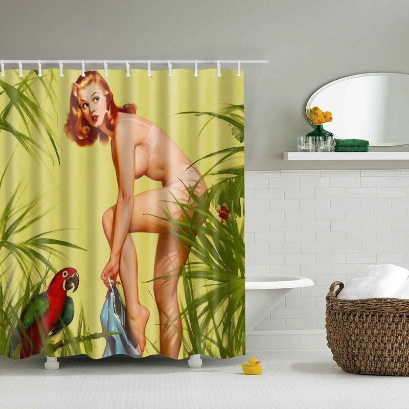 High Quality Waterproof Women Shadow Curtain with Hooks Sexy Girl Portrait Bathroom Curtains Curtains for Bathroom Shower 17
High Quality Waterproof Women Shadow Curtain with Hooks Sexy Girl Portrait Bathroom Curtains Curtains for Bathroom Shower 17