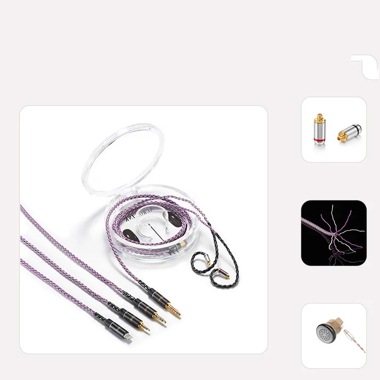 OKCSC 2.5mm Balance Plug Upgrade Cable Earphone Cables MMCX Connection 3.5mm/4.4mm Lightning Pcocc and Single Crystal Silver
OKCSC 2.5mm Balance Plug Upgrade Cable Earphone Cables MMCX Connection 3.5mm/4.4mm Lightning Pcocc and Single Crystal Silver