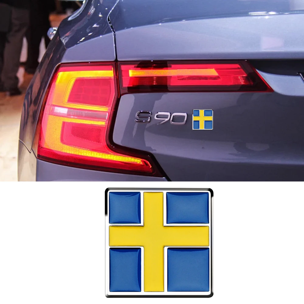 Swedish Flag Logo Car Sticker Matel 3D Exterior Decoration For Volvo S40 S60 XC40 V60 V90 Side Door Insignia Trunk Car Tuning
Swedish Flag Logo Car Sticker Matel 3D Exterior Decoration For Volvo S40 S60 XC40 V60 V90 Side Door Insignia Trunk Car Tuning
