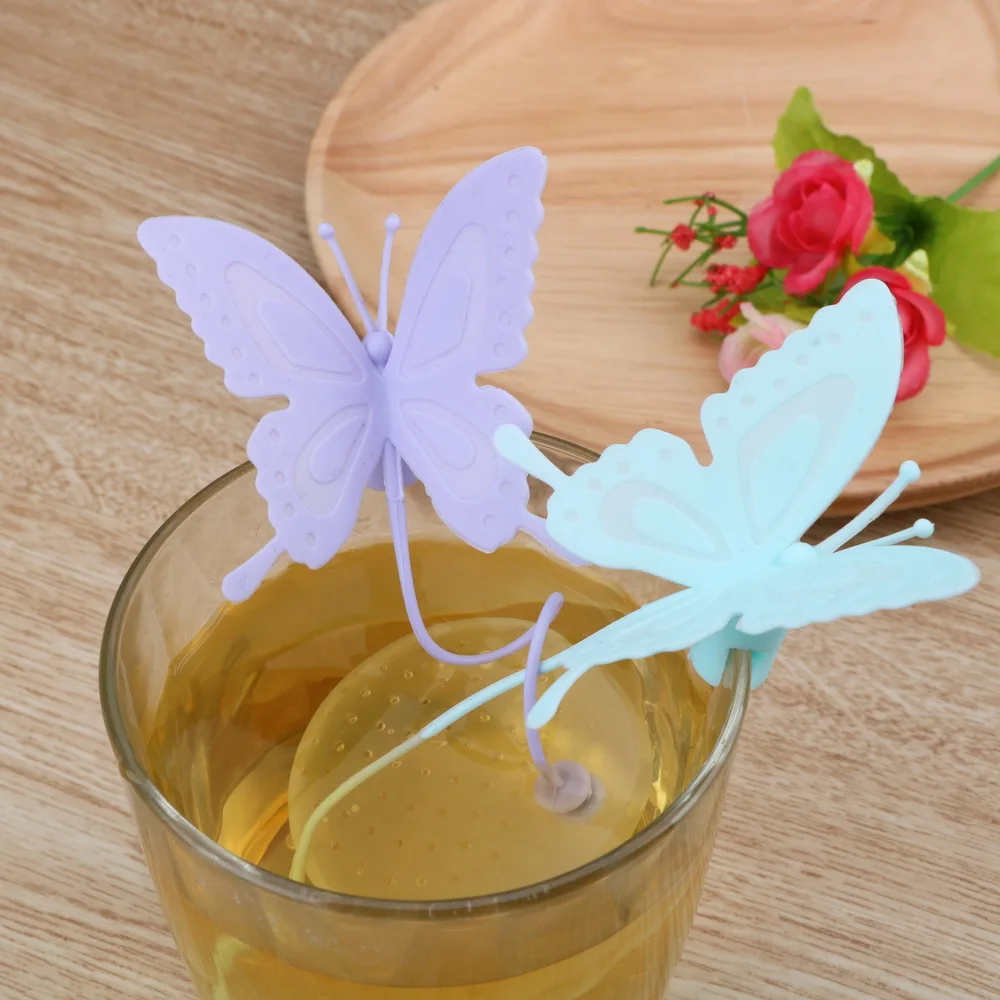 Cute Butterfly Filter Tea Infuser Silicone Tea Strainers Teabags Tea Tools Kitchen Gadget
Cute Butterfly Filter Tea Infuser Silicone Tea Strainers Teabags Tea Tools Kitchen Gadget