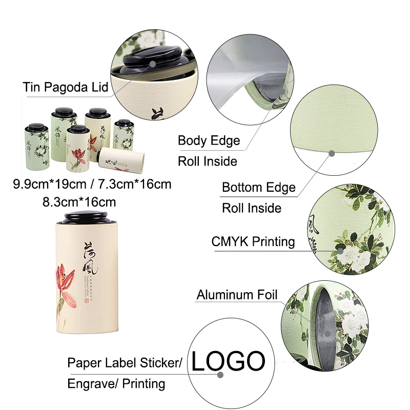 Xin Jia Yi Packaging Paper Tube Box Package Food Grade Special Aluminium Foil Paper Ice Cream Paper Tube 200G Tea Paper Tube
Xin Jia Yi Packaging Paper Tube Box Package Food Grade Special Aluminium Foil Paper Ice Cream Paper Tube 200G Tea Paper Tube