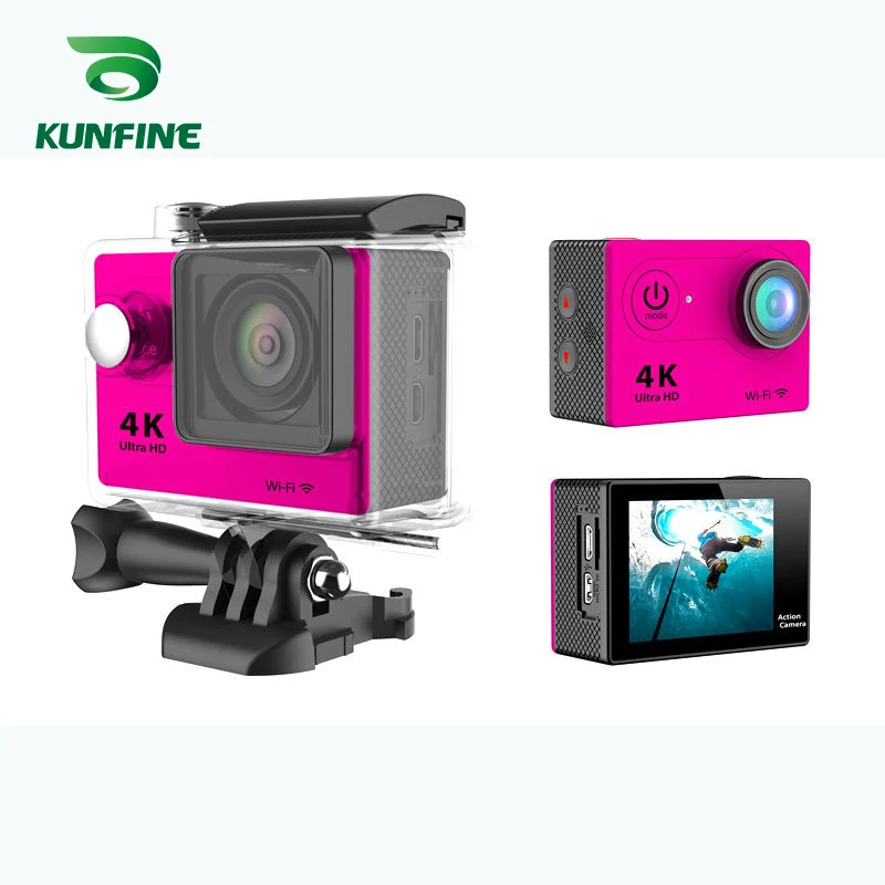 KUNFINE Ultra HD 4K спортивная видеокамера DV Action 2 0 "экран 170 WiFi CMOS-сенсор
