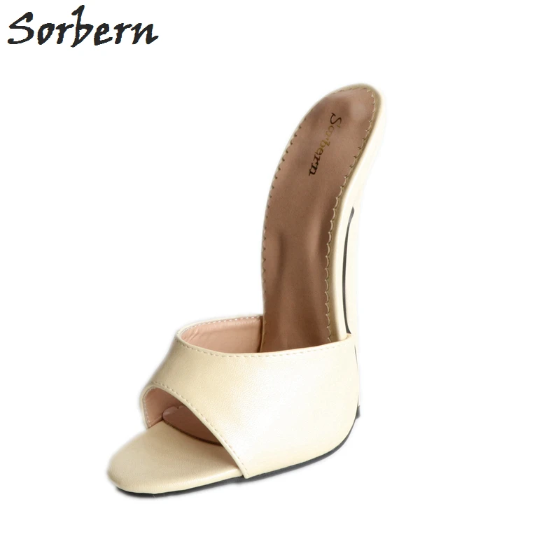Sorbern Matte Sexy Mistress Slip On Mules Women 18Cm Spike High Heels Open Toe Summer Style Fetish Slippers Females Custom
Sorbern Matte Sexy Mistress Slip On Mules Women 18Cm Spike High Heels Open Toe Summer Style Fetish Slippers Females Custom