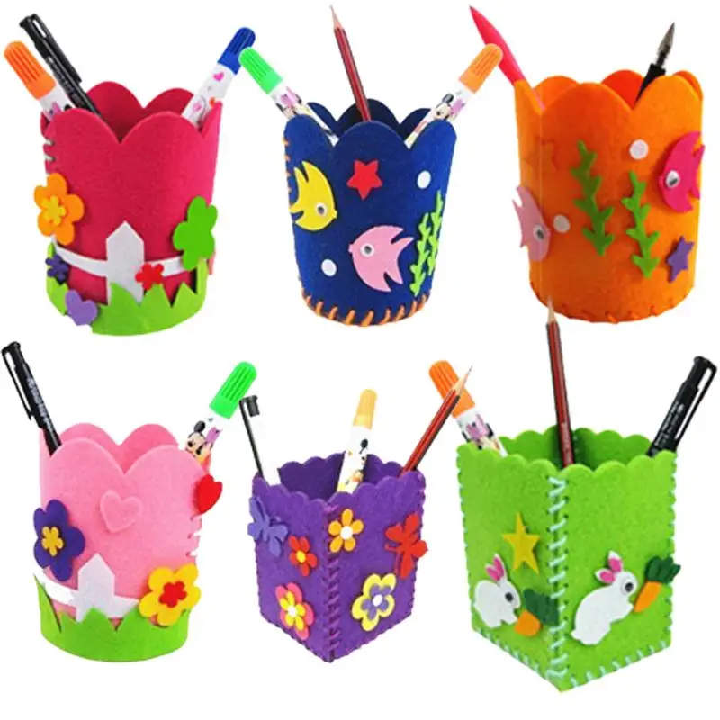 DIY Craft Kit Cute Creative Handmade Pen Container DIY Pencil Holder Kids Craft Toy Kits Educational Children Toy High Quality
DIY Craft Kit Cute Creative Handmade Pen Container DIY Pencil Holder Kids Craft Toy Kits Educational Children Toy High Quality