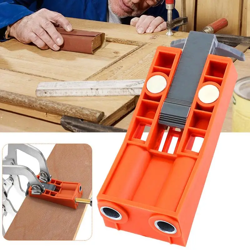 Adjustable Pocket Hole Jig Woodworking Tools Matched with Wear-resistant Metal Drill Sleeve Not Rusty Punching Tools
Adjustable Pocket Hole Jig Woodworking Tools Matched with Wear-resistant Metal Drill Sleeve Not Rusty Punching Tools