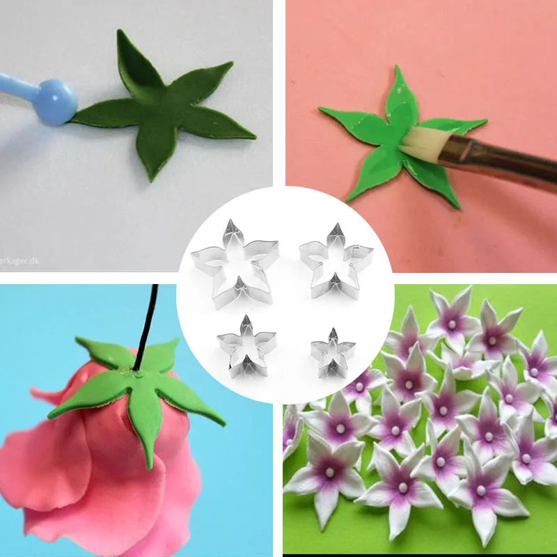Pottery Tools Clay Cutter Rose Calyx Five Star Shape Stainless Steel Cutting Mold Designer DIY Paper Clay Flower Tool set
Pottery Tools Clay Cutter Rose Calyx Five Star Shape Stainless Steel Cutting Mold Designer DIY Paper Clay Flower Tool set