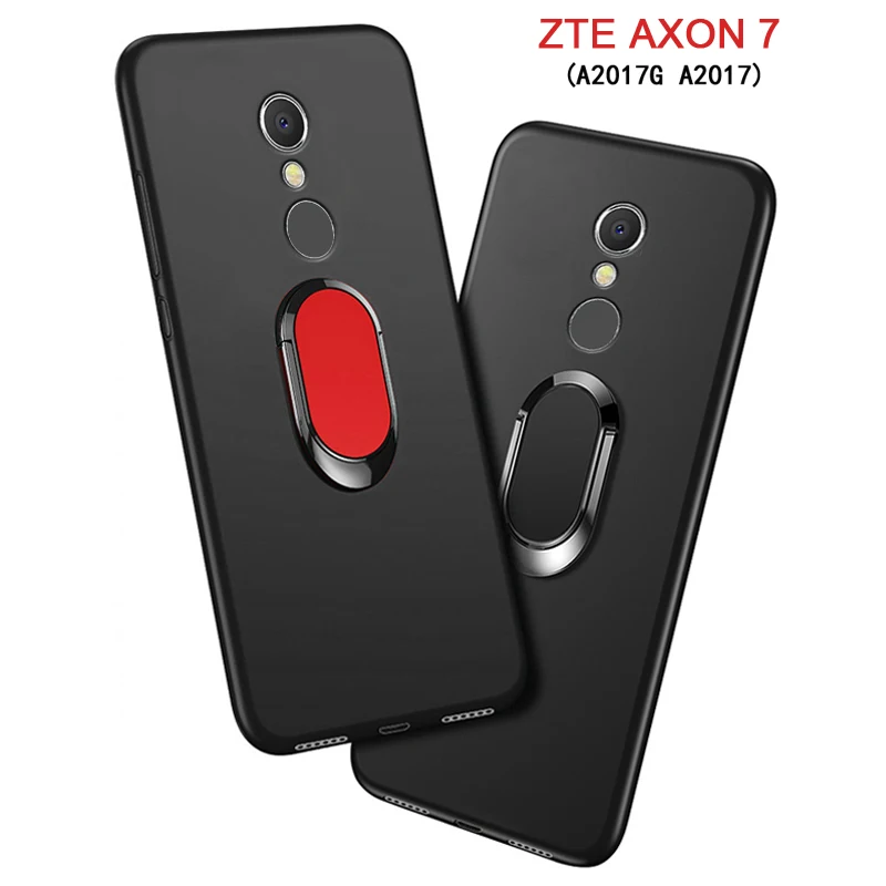 Чехол для ZTE Axon 7 A2017G A2017U A2017 Роскошный чехол 5 дюйма черный силиконовый магнитный