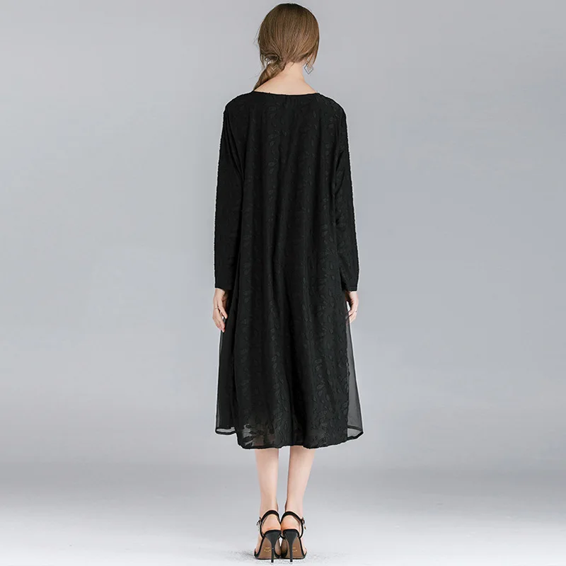 Wine Black color Women Dress Chiffon Patchwork Burning Flowers Plus Size Dress XL - 4XL Size Long Sleeve Spring Dress for Woman
Wine Black color Women Dress Chiffon Patchwork Burning Flowers Plus Size Dress XL - 4XL Size Long Sleeve Spring Dress for Woman