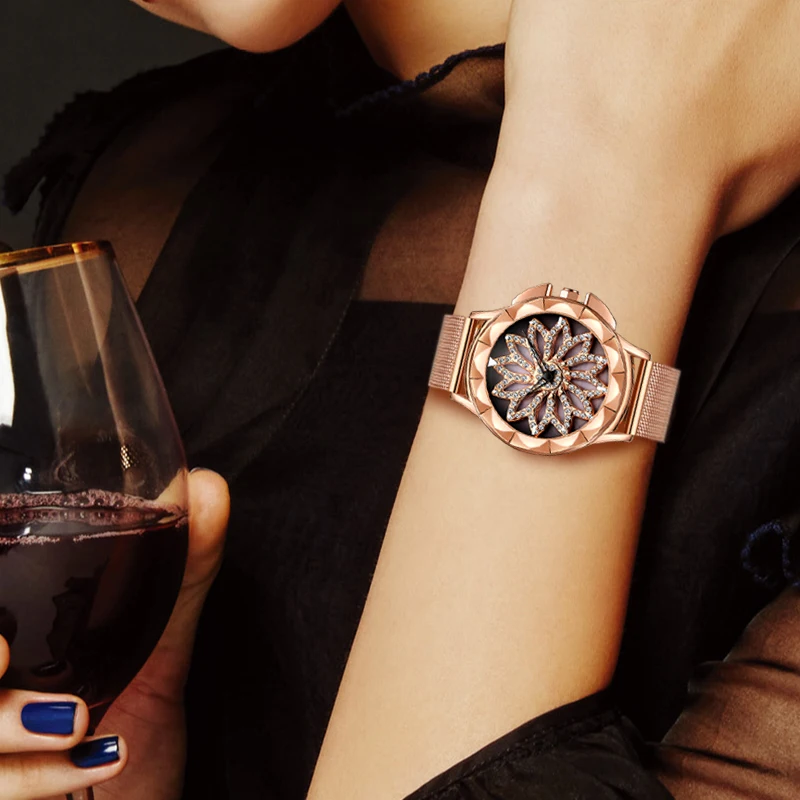 CIVO Fashion Ladies Rhinestone Watch Montre Femme Waterproof Mesh Strap Analogue Rose Gold Diamond Rotating Relogio Feminino
CIVO Fashion Ladies Rhinestone Watch Montre Femme Waterproof Mesh Strap Analogue Rose Gold Diamond Rotating Relogio Feminino