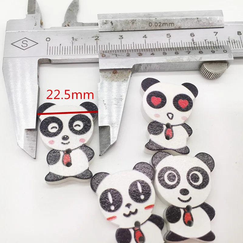 100pcs Love Panda Natural Wooden Ornaments Wood DIY Crafts Decoration Handicrafts Slices Scrapbooking Arts | Дом и сад