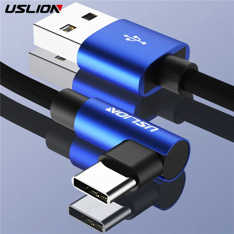 USB кабель USLION Type C для Samsung galaxy S9 Plus S8 Note 9 one plus 6 c зарядное устройство телефона 3 0