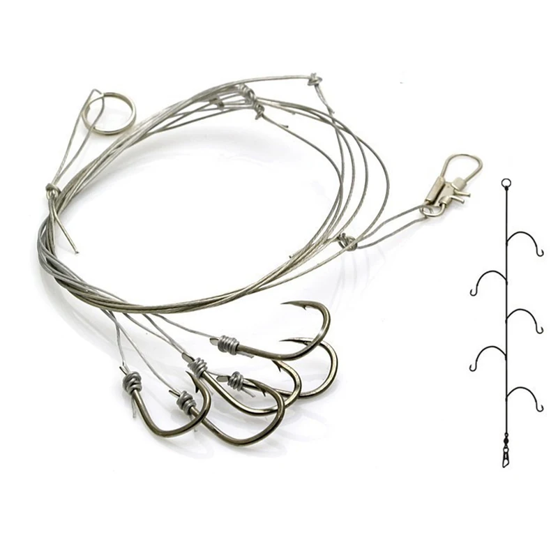 1pcs Sharphook with 5 small hooks Stainless Steel fishing hook 9# 10# Fishing Tackle Accessories de psesca new
1pcs Sharphook with 5 small hooks Stainless Steel fishing hook 9# 10# Fishing Tackle Accessories de psesca new