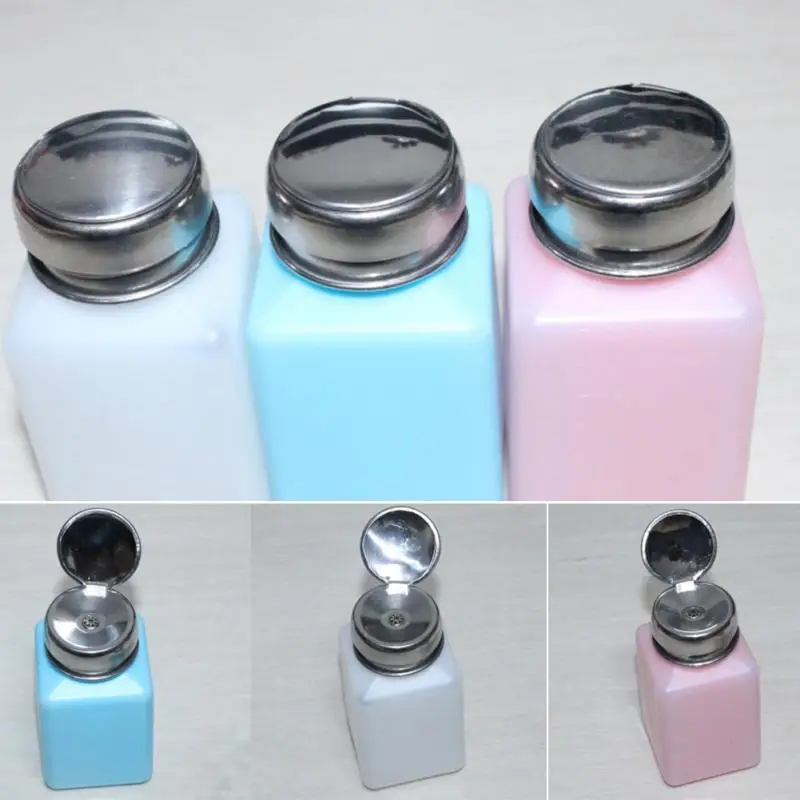 Portable Nail Art 200ML Empty Pump Dispenser For Nail Art Polish Liquid Bottle Tool 3 Colors
Portable Nail Art 200ML Empty Pump Dispenser For Nail Art Polish Liquid Bottle Tool 3 Colors