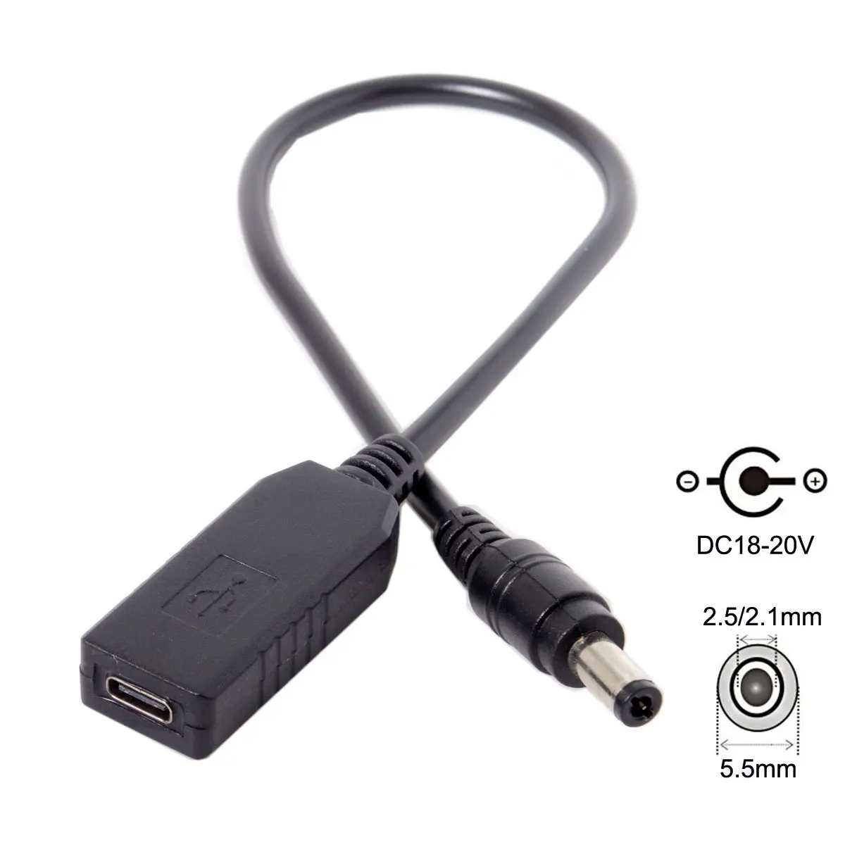 CYDZ DC 20V 5.5 2.5mm & 2.1mm Power Plug PD Emulator Trigger to USB 3.1 Type C USB-C Charge Cable for Laptop
CYDZ DC 20V 5.5 2.5mm & 2.1mm Power Plug PD Emulator Trigger to USB 3.1 Type C USB-C Charge Cable for Laptop