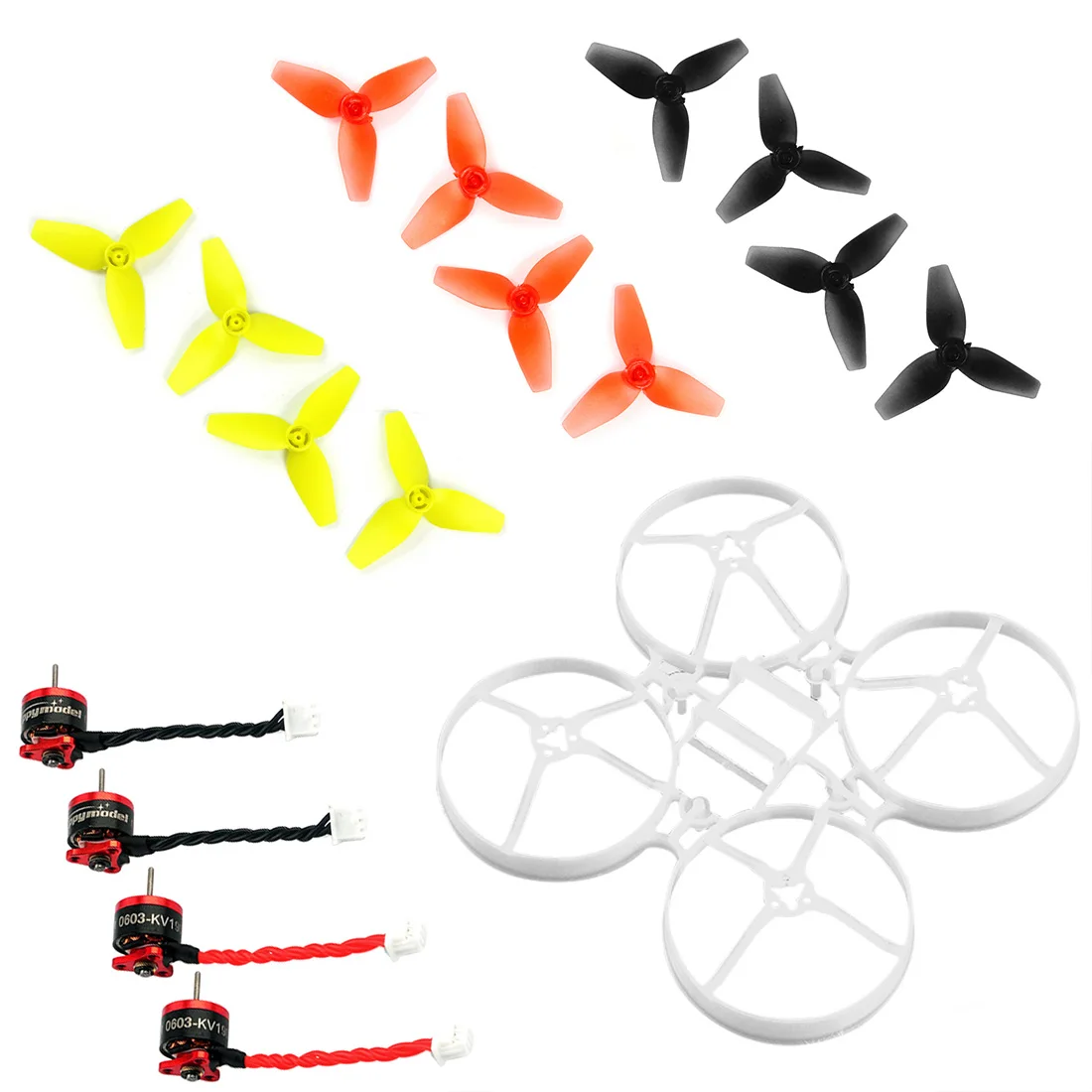 75mm Bwhoop75 Brushless FPV Frame with 3-Blade Propelle SE0603 KV19000 Motor for Indoor FPV RC Racing Quadcopter Accessory
75mm Bwhoop75 Brushless FPV Frame with 3-Blade Propelle SE0603 KV19000 Motor for Indoor FPV RC Racing Quadcopter Accessory