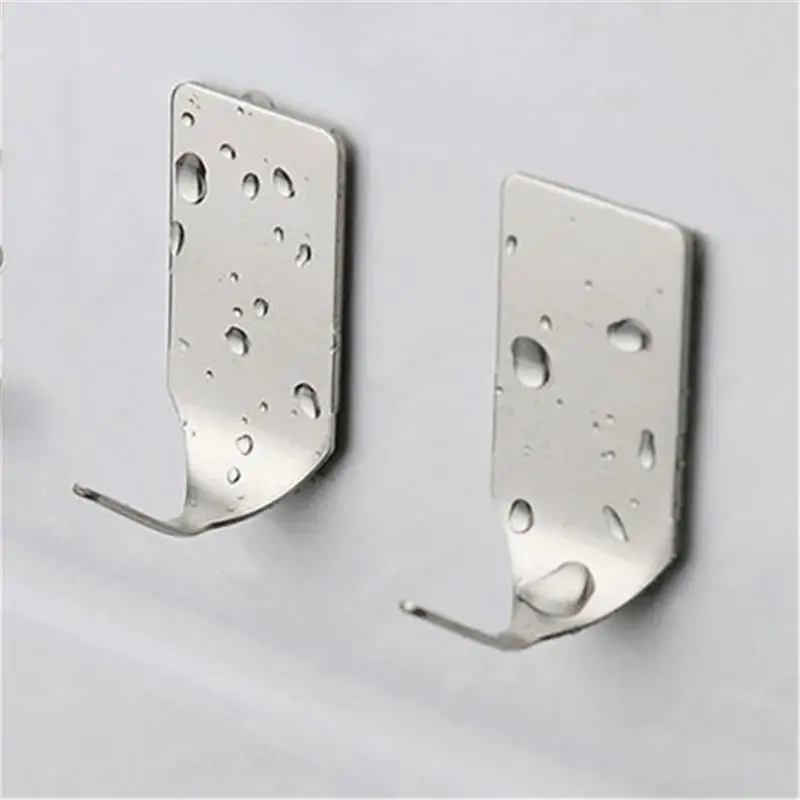 8pcs Adhesive Kitchen Wall Door Stainless Steel Stick Holder Hook Hanger 2x3.5cm Silver Bathroom Kitchen Hooks For Hanging
8pcs Adhesive Kitchen Wall Door Stainless Steel Stick Holder Hook Hanger 2x3.5cm Silver Bathroom Kitchen Hooks For Hanging