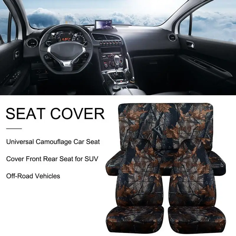 Hunting Camouflage Car Seat Covers For SUV Off-Road Vehicles Universal Size Auto Seat Cover Car Interior Accessories
Hunting Camouflage Car Seat Covers For SUV Off-Road Vehicles Universal Size Auto Seat Cover Car Interior Accessories