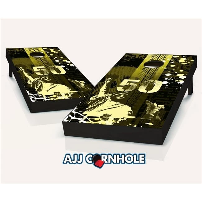 AJJCornhole 107 UrbanGrunge Urban Grunge Theme Cornhole набор с сумками 8x24x48 дюймов.|Напольные игры| |