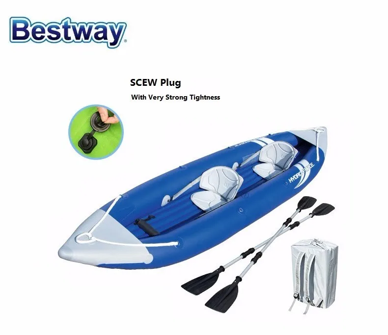 65061 Bestway 152 "X 37"/3 85 М X 93 см болт X2 каяк Спортивная лодка для пары/надувная