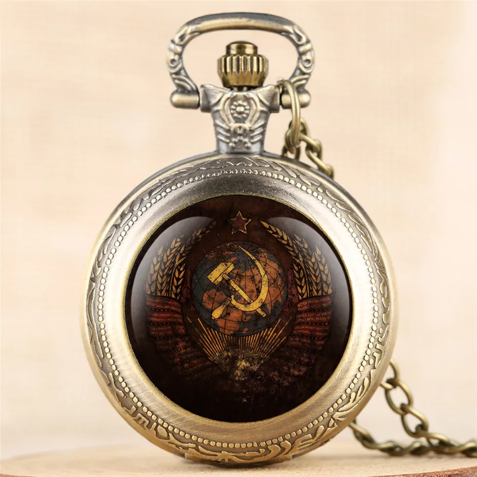 

Classic Soviet Union Design Quartz Pocket Watch USSR Pendant Watch Souvenir CCCP Necklace Watches Gifts for Men Women reloj