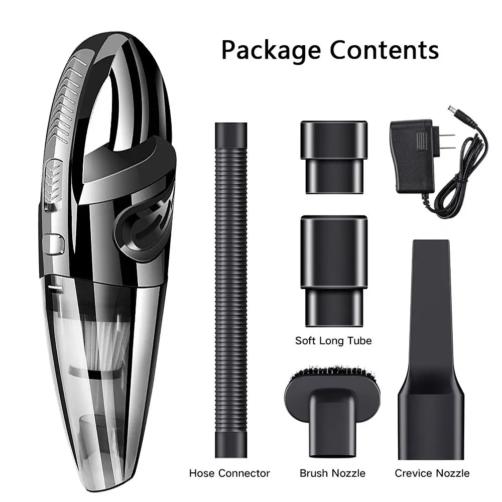 4000PA Portable Handheld Home / Car Vacuum Cleaner USB Rechargeable Wireless Wet Dry HEPA Filter for Pet Hair Dust Cleaning
4000PA Portable Handheld Home / Car Vacuum Cleaner USB Rechargeable Wireless Wet Dry HEPA Filter for Pet Hair Dust Cleaning