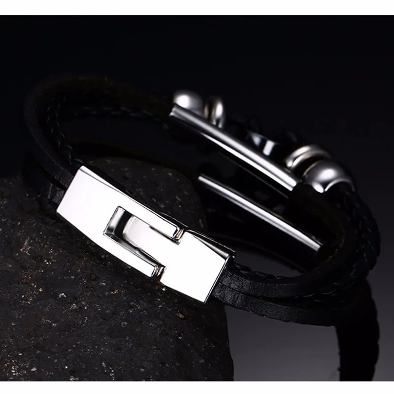 Vnox Multi Layered Leather Interlock Charm Bracelets for Men Women Fashion Casual Male Pulseira Multi Options
Vnox Multi Layered Leather Interlock Charm Bracelets for Men Women Fashion Casual Male Pulseira Multi Options