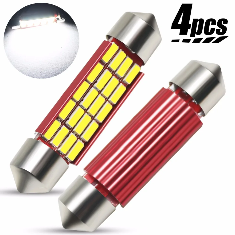 4 шт. фестон 41 мм светодиод C5W C10W светодиодная CAN-шина без ошибок 4014 SMD лампы белые лампы Автомобильные внутренние купольные лампы для чтения к...
4 шт. фестон 41 мм светодиод C5W C10W светодиодная CAN-шина без ошибок 4014 SMD лампы белые лампы Автомобильные внутренние купольные лампы для чтения к...