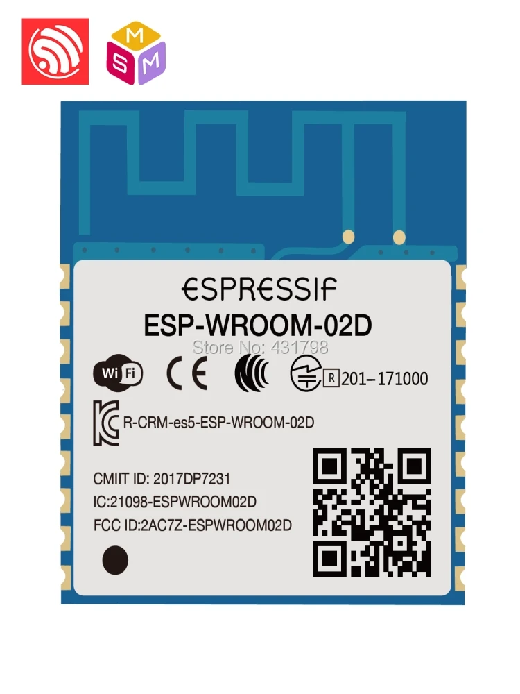 AIOT Espressif SoC ESP8266 WiFi module ESP-WROOM-02D International Edition Home/Industry/Agriculture automation
AIOT Espressif SoC ESP8266 WiFi module ESP-WROOM-02D International Edition Home/Industry/Agriculture automation