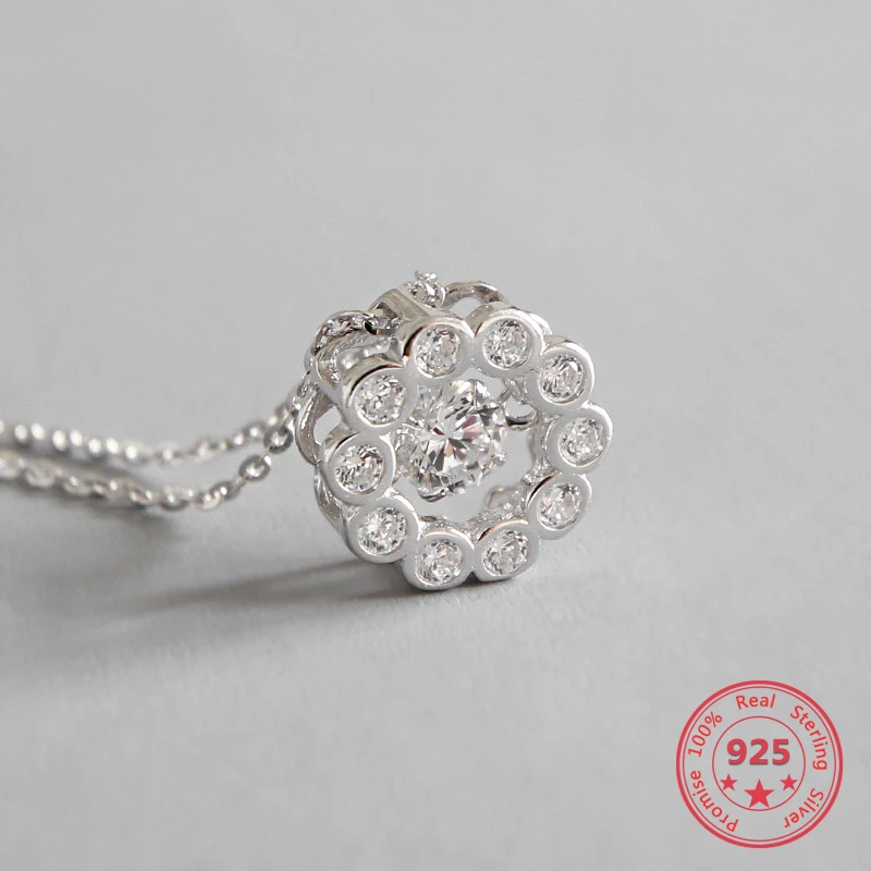 2019 New Arrival Pure 925 Silver Necklace Chic Fashion Round Zircon Hollow Circle Pendant Necklace Jewelry Gift Drop Shipping
2019 New Arrival Pure 925 Silver Necklace Chic Fashion Round Zircon Hollow Circle Pendant Necklace Jewelry Gift Drop Shipping