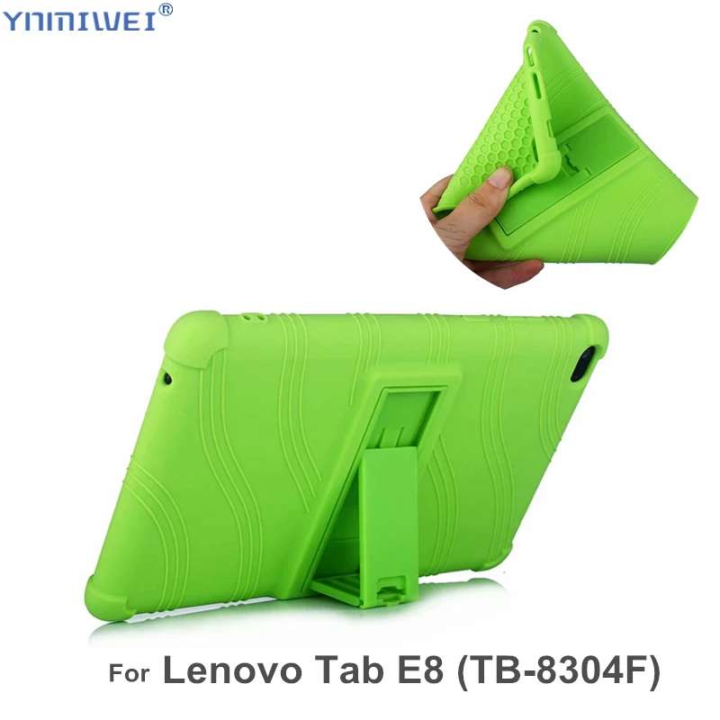 Силиконовый чехол для lenovo Tab E8 TB-8304F Tablet stand Обложка мягкий | Компьютеры и офис