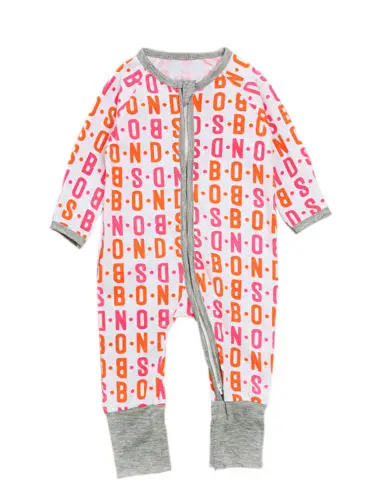 0-4T Newborn Baby Boy Girl Long Jumpsuit Romper Letter Print Zipper Cotton Kids Clothes Outfits Set
0-4T Newborn Baby Boy Girl Long Jumpsuit Romper Letter Print Zipper Cotton Kids Clothes Outfits Set