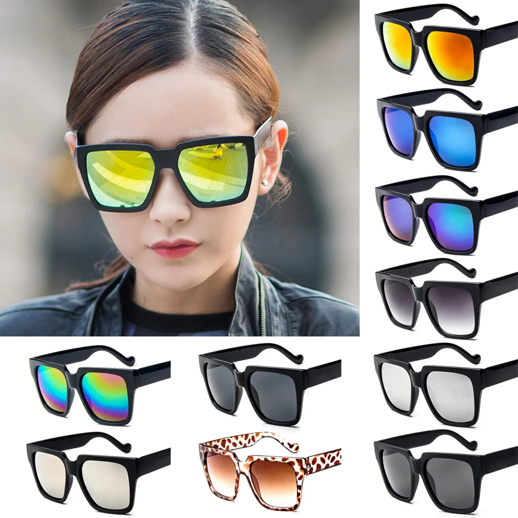 Новые Большие Квадратные Солнцезащитные очки для женщин и мужчин модные