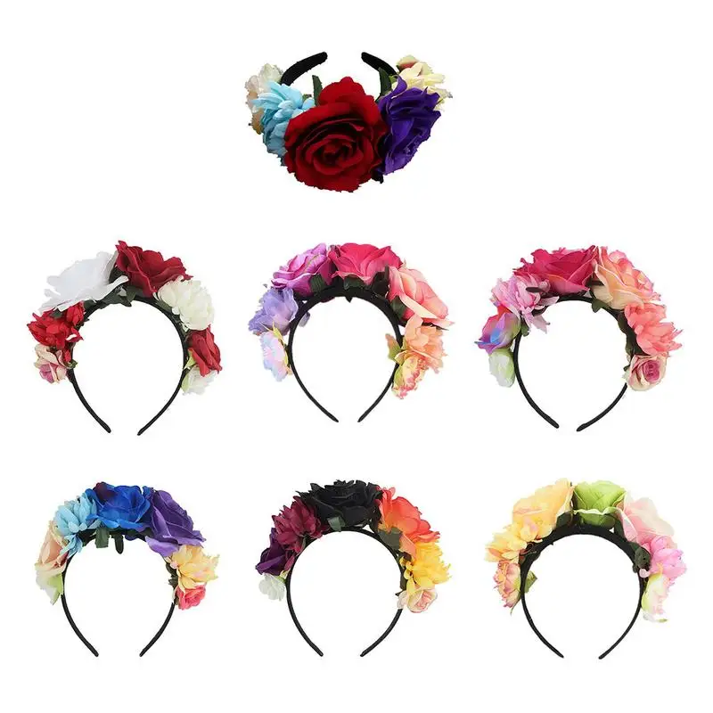 Beautiful Bride Floral Flower Crown Rose Headband Hair Garland Christmas Wedding Hair Accessories Hairbands for Girl Women
Beautiful Bride Floral Flower Crown Rose Headband Hair Garland Christmas Wedding Hair Accessories Hairbands for Girl Women