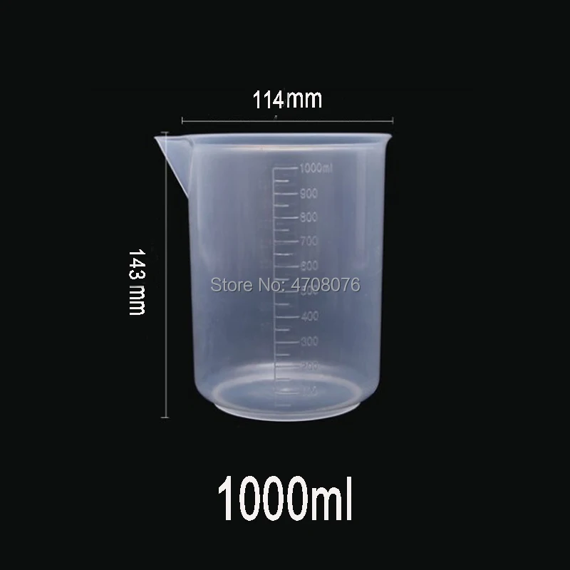 PP Lab beaker прозрачный плоский низ со шкалой mark пластиковый лабораторный