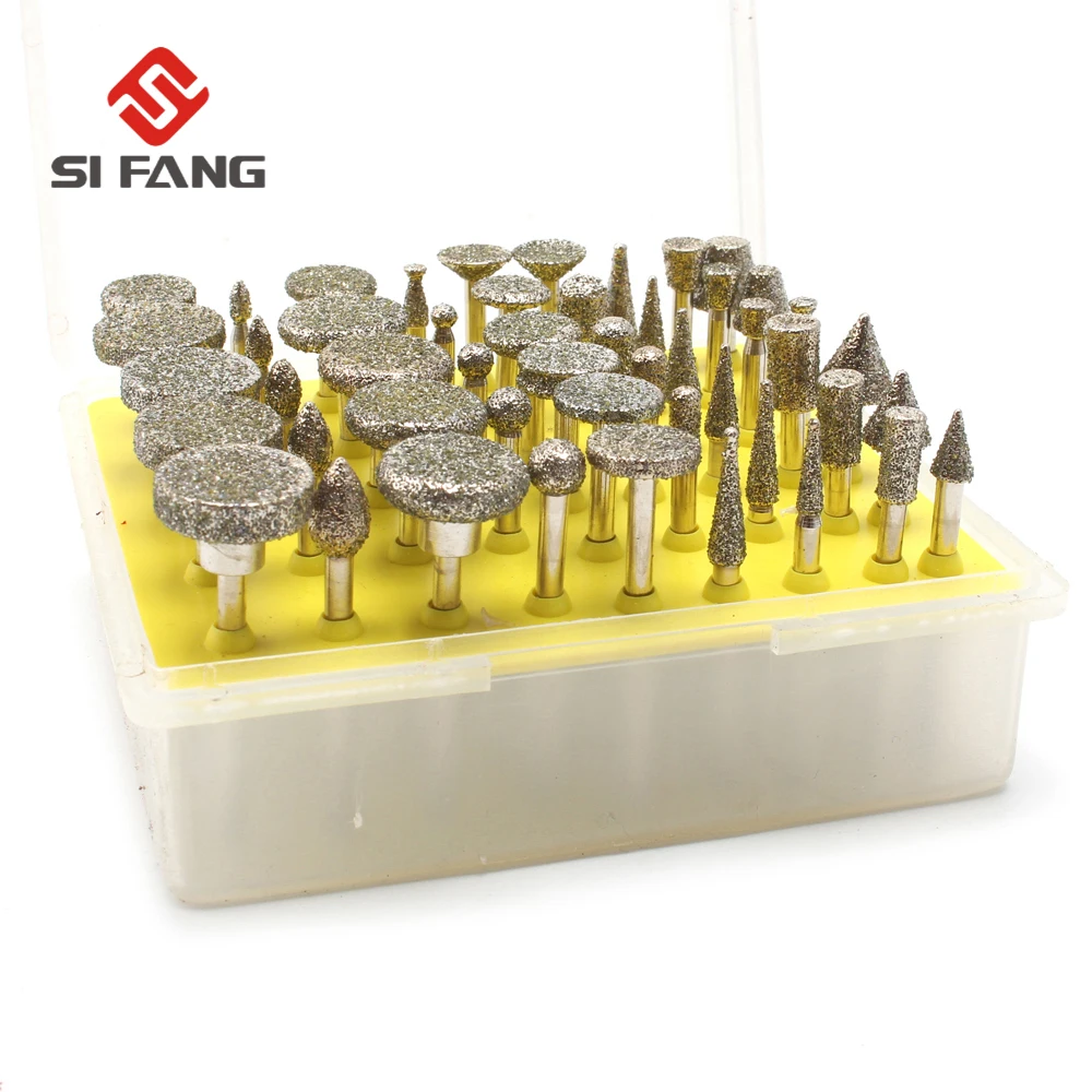 50pcs Diamond Grinding Head For Glass Tile Marble Jewelry Rock Grinding Rotary Tool
50pcs Diamond Grinding Head For Glass Tile Marble Jewelry Rock Grinding Rotary Tool