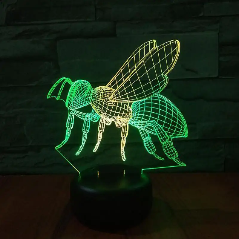Bee Led 3d Colorful Nightlight Creative Visual Touch Charging Led Light Stereo Atmosphere Gift Usb Lamp
Bee Led 3d Colorful Nightlight Creative Visual Touch Charging Led Light Stereo Atmosphere Gift Usb Lamp
