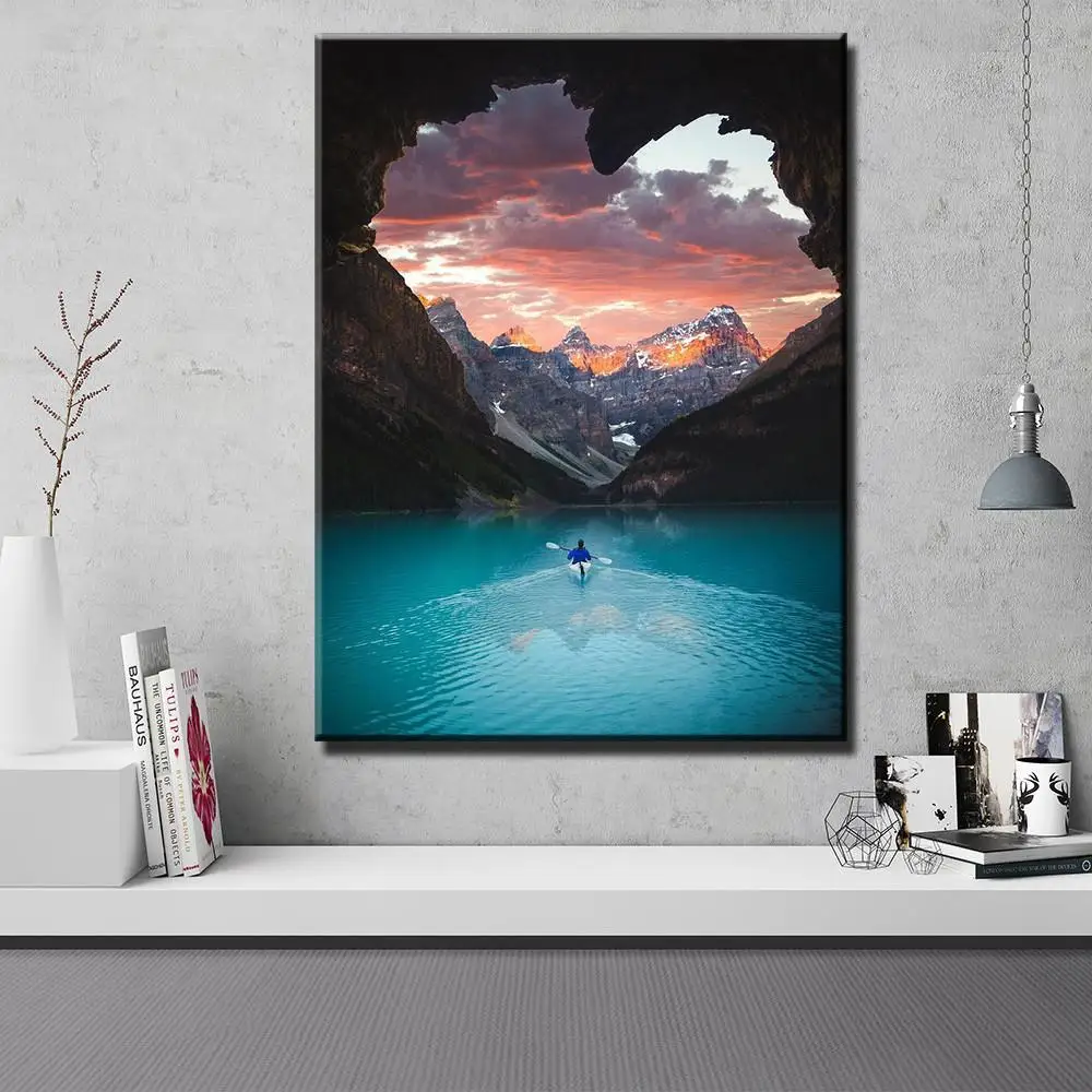 Nordic Wall Picture Canoe Kayak New World Poster Cuadros Landscape Canvas Wall Art Home Decor For Living Room Canvas Painting
Nordic Wall Picture Canoe Kayak New World Poster Cuadros Landscape Canvas Wall Art Home Decor For Living Room Canvas Painting
