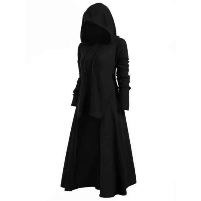 Long Black Gothic Dress Women Hooded Punk Clothing Style Plus Size Knitted Dresses For Women Winter 2019 4XL 5XL
Long Black Gothic Dress Women Hooded Punk Clothing Style Plus Size Knitted Dresses For Women Winter 2019 4XL 5XL