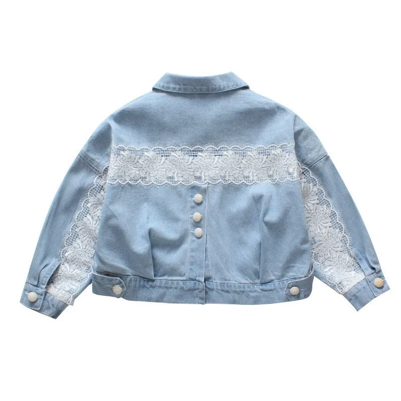 New Spring 2020 Lace Patchwork Denim Jackets For Teenage Girls Tops Clothing Kids Long Sleeve Beading Button Jeans Coats Clothes
New Spring 2020 Lace Patchwork Denim Jackets For Teenage Girls Tops Clothing Kids Long Sleeve Beading Button Jeans Coats Clothes