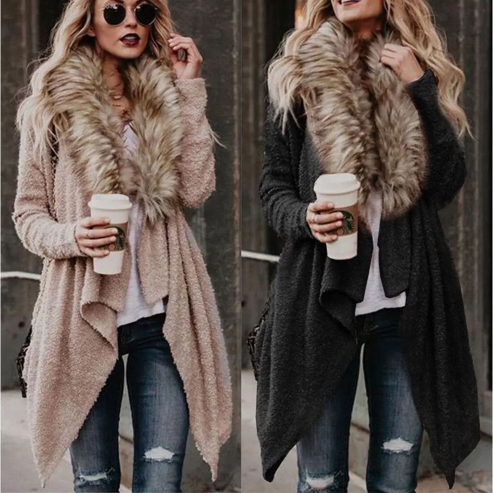 Hot Winter Women Long Faux Fur Oversized Loose Knitted Cardigan Outwear Warm Coat Casual Jackets Long Sleeve Fur New
Hot Winter Women Long Faux Fur Oversized Loose Knitted Cardigan Outwear Warm Coat Casual Jackets Long Sleeve Fur New