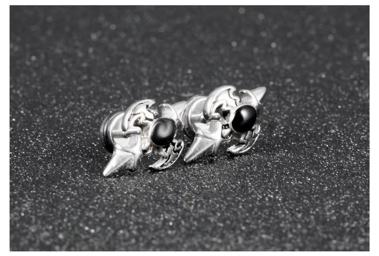 New Punk Cross Earrings for Men Women Stainless Steel Stud Earring Black CZ Stone Earing Biker Jewellry
New Punk Cross Earrings for Men Women Stainless Steel Stud Earring Black CZ Stone Earing Biker Jewellry