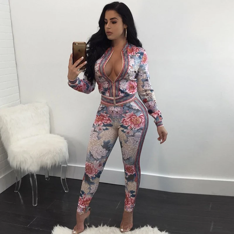 Two Piece Set Blazer Sexy Floral Print Tracksuit Festival Jacket Suit Women Plus Size Sexy Outfits Lounge Wear 2 PCS Clubwear
Two Piece Set Blazer Sexy Floral Print Tracksuit Festival Jacket Suit Women Plus Size Sexy Outfits Lounge Wear 2 PCS Clubwear