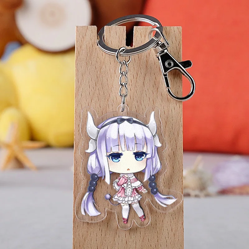Брелок для ключей в автомобиль аниме Miss Kobayashi's Dragon Maid японское мультяшное Kanna Kamui
