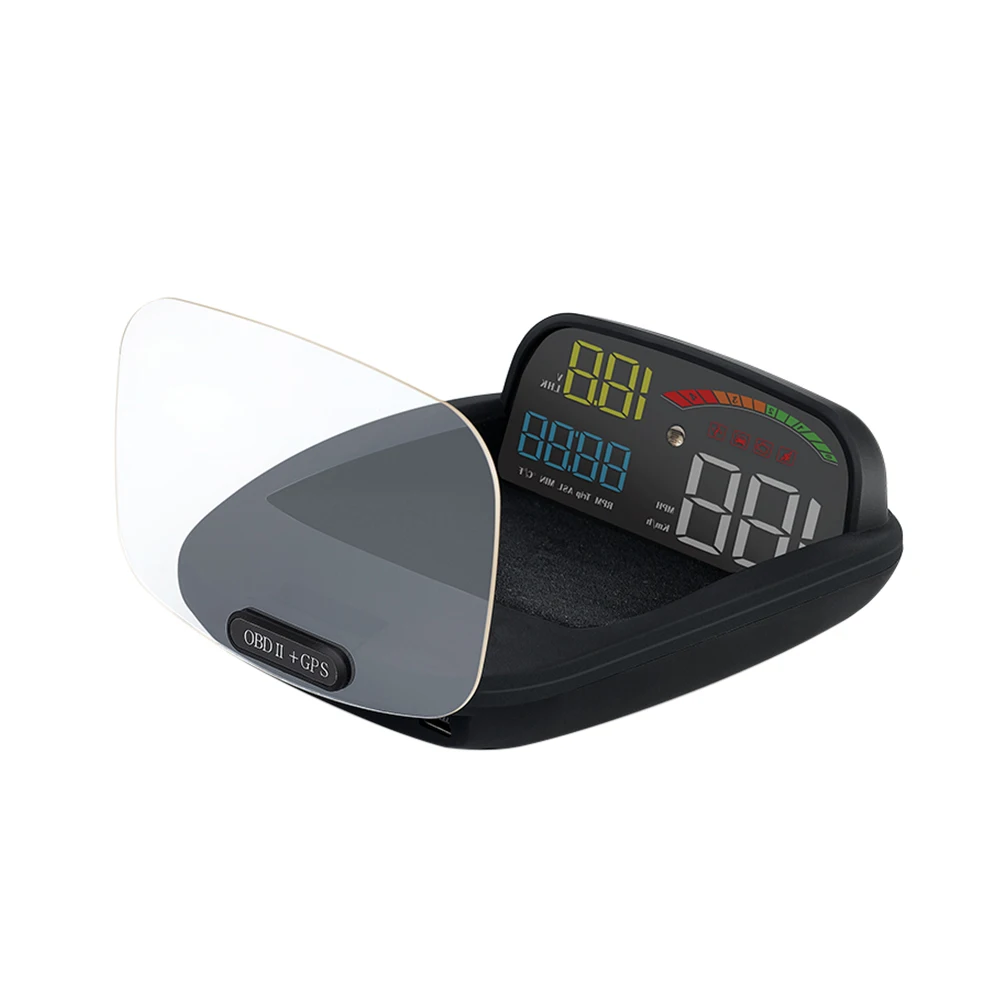 Car HUD Head-Up Display OBD+/GPS Dual Systems Overspeed Alarm Warning with OBD II Interface Digital Projection HD Display HUD
Car HUD Head-Up Display OBD+/GPS Dual Systems Overspeed Alarm Warning with OBD II Interface Digital Projection HD Display HUD