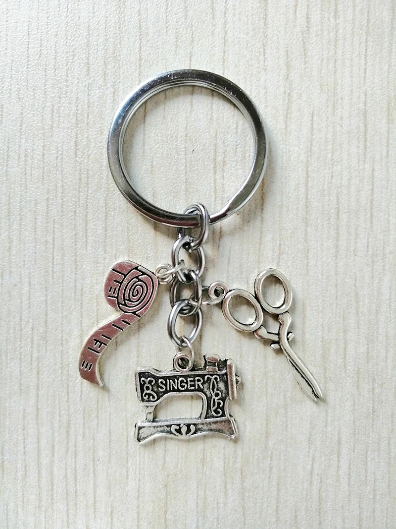 Key chain sewing machine scissors tape measure clothing designer,cutting set keychain,friend's fashion gift,clothing making tool
Key chain sewing machine scissors tape measure clothing designer,cutting set keychain,friend's fashion gift,clothing making tool