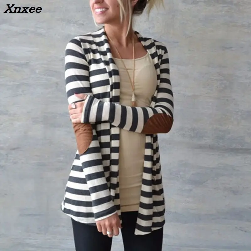 Xnxee 2018 Spring Cardigan Women Long Sleeve Striped Printed Casual Elbow Patchwork Knitted Sweater Outerwear Xnxee
Xnxee 2018 Spring Cardigan Women Long Sleeve Striped Printed Casual Elbow Patchwork Knitted Sweater Outerwear Xnxee