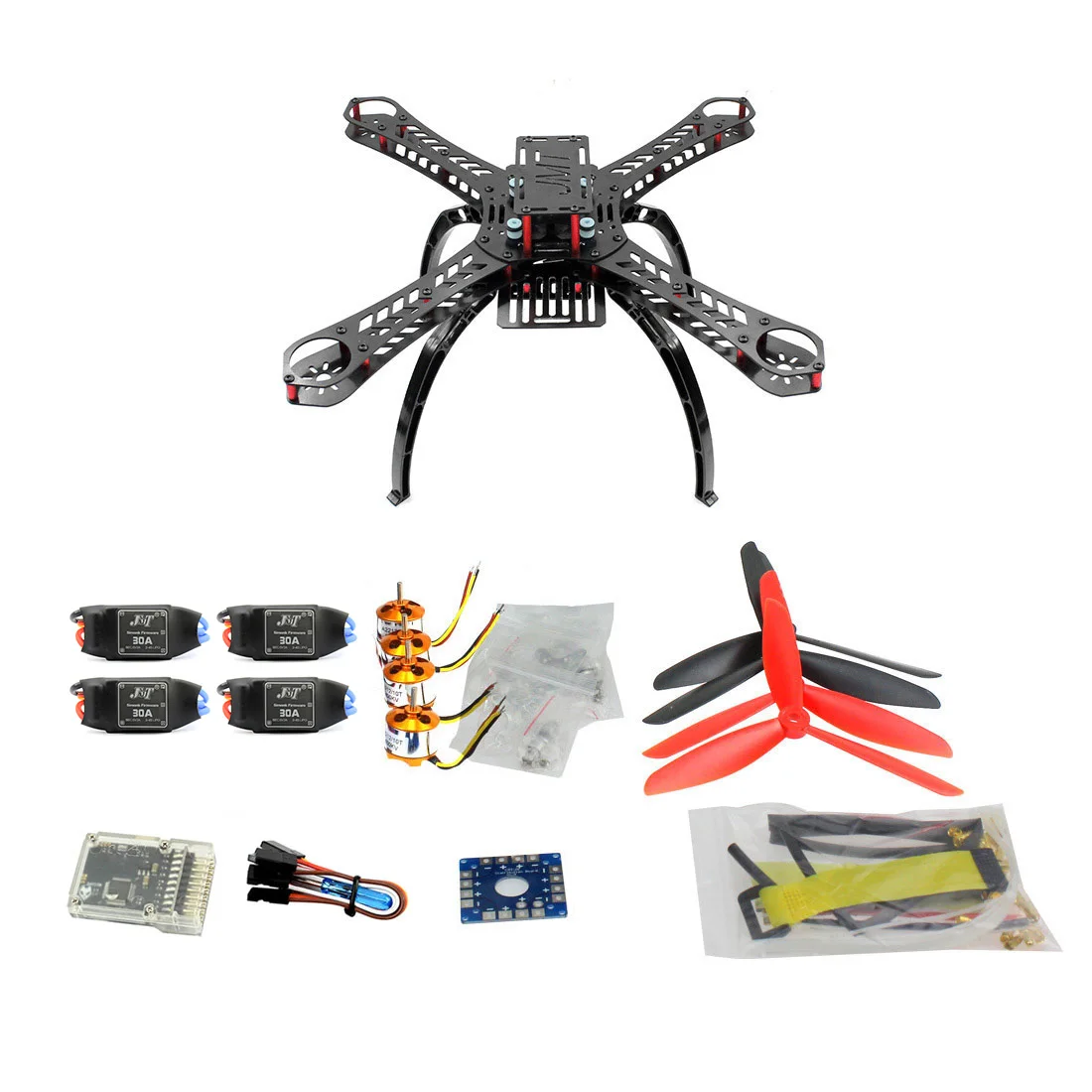 DIY BNF Drone Multicopter Kit 310 mm Fiberglass Frame QQ SUPER Multi-rotor Flight Control 1400KV Motor 30A ESC F14891-E
DIY BNF Drone Multicopter Kit 310 mm Fiberglass Frame QQ SUPER Multi-rotor Flight Control 1400KV Motor 30A ESC F14891-E